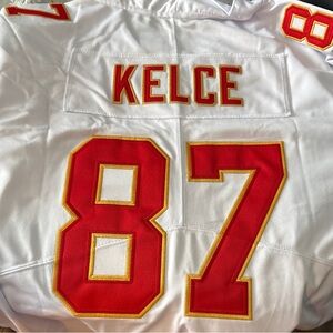 White and Red Football Jersey